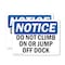 Signmission Do Not Climb On Or Jump Off Dock, 14 in W x Rectangle, Plastic OS-2PACK-NS-P-1014-L-15421 - alternate 1
